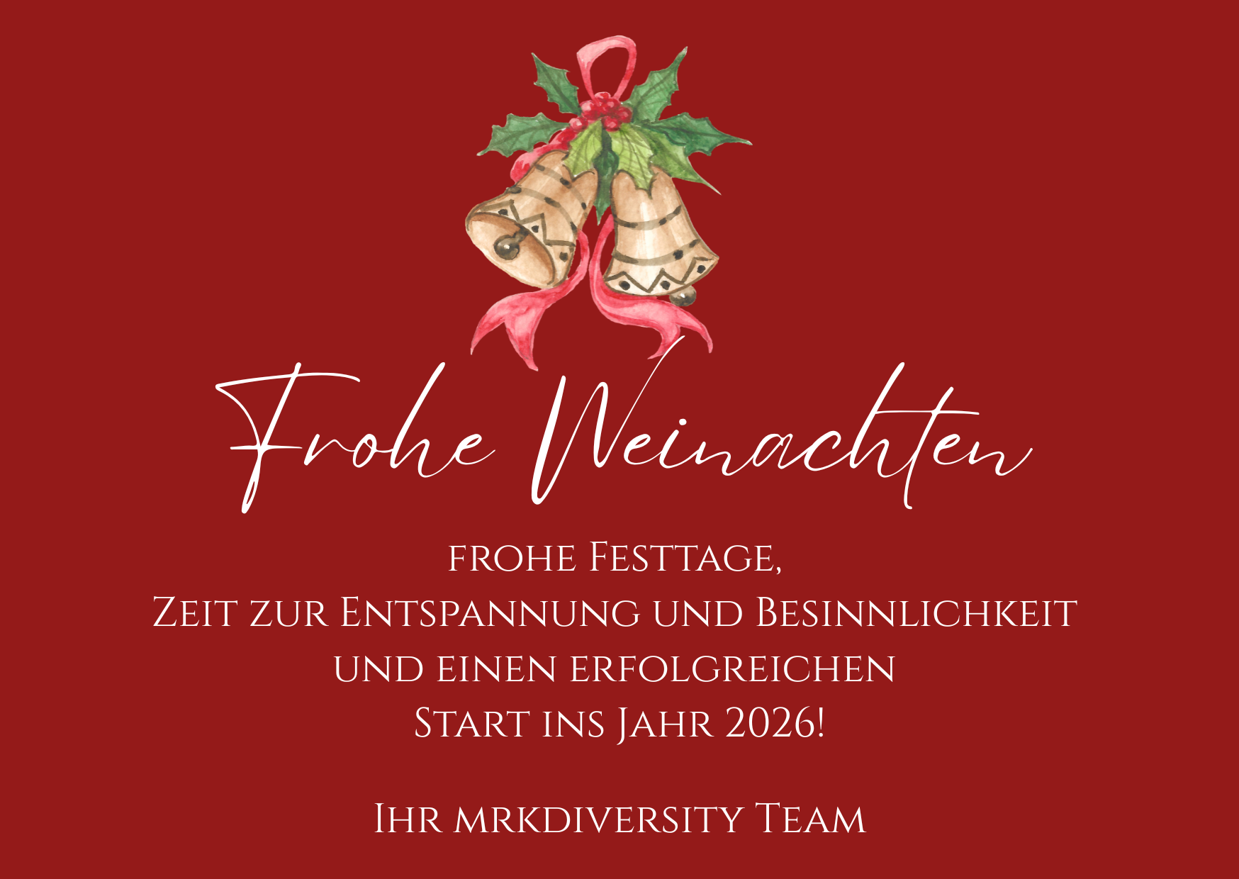 Frohe Weihnachten 2025